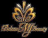 Beleza My Beauty logo featuring gold ornamental crown design with elegant script text